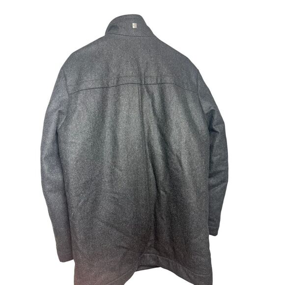 BOSS Hugo Boss Grey Car Coat Men's Sz. 38R - Picture 5 of 10